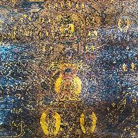 Buddhist Tibetan Thangka Of Buddha Life Story, [hand Painted], [antique]