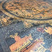 Buddhist Tibetan Thangka Of Mandala, [hand Painted], [antique]