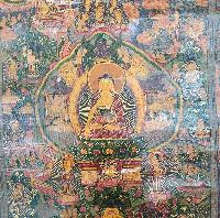 Buddhist Tibetan Thangka Of Buddha Life Story, [hand Painted], [antique]