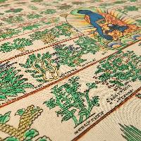 Buddhist Tibetan Thangka Of Medical Thangka, [medical Herbs], [hand Painted]