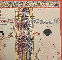 Buddhist Tibetan Thangka Of Medical Thangka, [hand Painted]