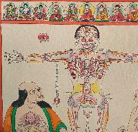 Buddhist Tibetan Thangka Of Medical Thangka, [hand Painted]