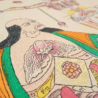 Buddhist Tibetan Thangka Of Medical Thangka, [hand Painted]
