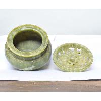 Buddhist Incense Burner, [jade Stone], [makal, Maka, Incense Burner]