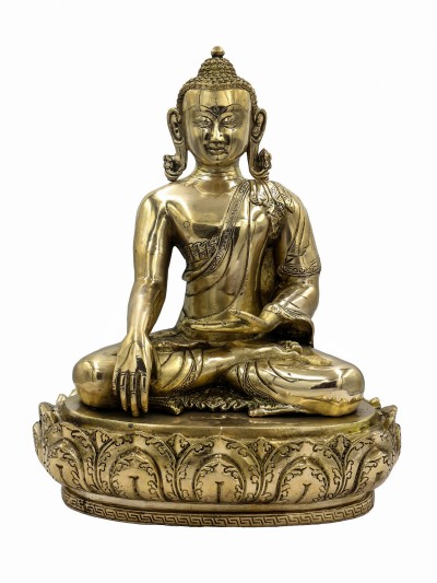 Buddhist Statue Of Shakyamuni Buddha, [sand Casting], Glossy Finishing