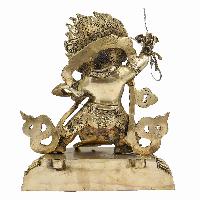 Buddhist Statue Of Vajrapani [chana Dorje], [chana Dorje], [sand Casting], Glossy Finishing