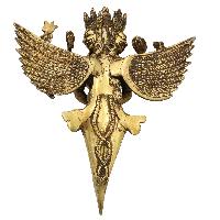 Buddhist Handmade Statue Of Phurba, [sand Casting], Vajrakilaya - Dorje Phurba With Consort [shakti], Yab-yum