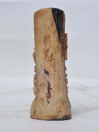 Tibetan Hand Carved Animal Bone Stamp [tibetan Seal] With Citipati Carved
