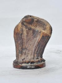 Tibetan Hand Carved Animal Bone Stamp [tibetan Seal] With Yamantaka Vajrabhairava Carved, [remakable]