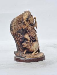 Tibetan Hand Carved Animal Bone Stamp [tibetan Seal] With Yamantaka Vajrabhairava Carved, [remakable]