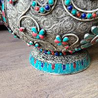 Tibetan Tea And Water Offering Vessel Water Pot, [antique Finishing]