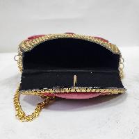 Nepali Handmade Big Ladies Bag With [stone Setting], [metal]