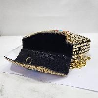 Nepali Handmade Big Ladies Bag With [stone Setting], [metal]