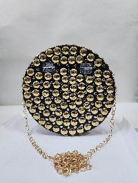Nepali Handmade Big Ladies Bag With [stone Setting], [metal]