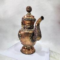 Tibetan Tea And Water Offering Vessel Water Pot, [antique Finishing]