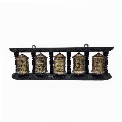 Wall Hanging Prayer Wheel With Mantra Inside, [with Carved Mantra], Wall Mountable, Wall Mountable