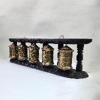 Wall Hanging Prayer Wheel With Mantra Inside, [with Carved Mantra], Wall Mountable, Wall Mountable
