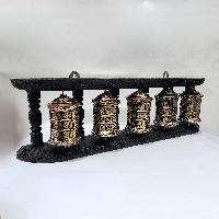 Wall Hanging Prayer Wheel With Mantra Inside, [with Carved Mantra], Wall Mountable, Wall Mountable
