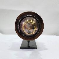 Wall Hanging Prayer Wheel With Mantra Inside, With Carved Mantra, [stone Setting], Wall Mountable, Wall Mountable