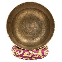 [old], Buddhist [real Antique] Hand Beaten [kopre] Singing Bowl, [select Accessories]
