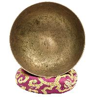 [old], Buddhist [real Antique] Hand Beaten [kopre] Singing Bowl, [select Accessories]