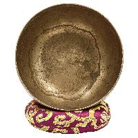 [old], Buddhist [real Antique] Hand Beaten [kopre] Singing Bowl, [select Accessories]