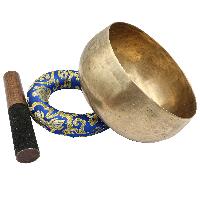 [old], Buddhist [real Antique] Hand Beaten [kopre] Singing Bowl, [select Accessories]