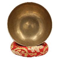 [old], Buddhist [real Antique] Hand Beaten [kopre] Singing Bowl, [select Accessories]
