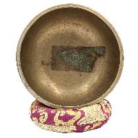 [old], Buddhist [real Antique] Hand Beaten [kopre] Singing Bowl, [select Accessories]