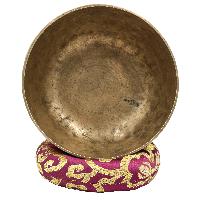 [old], Buddhist [real Antique] Hand Beaten [kopre] Singing Bowl, [select Accessories]