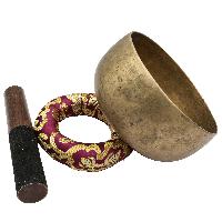 [old], Buddhist [real Antique] Hand Beaten [kopre] Singing Bowl, [select Accessories]