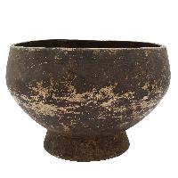 [old], Buddhist [real Antique] Hand Beaten [stand Naga] Singing Bowl, [select Accessories]