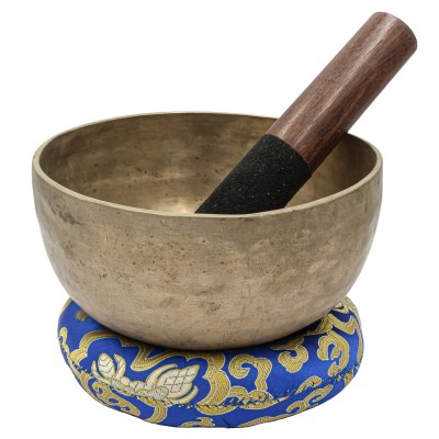 [old], Buddhist [real Antique] Hand Beaten [kopre] Singing Bowl, [select Accessories]