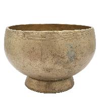 [old], Buddhist [real Antique] Hand Beaten [stand Naga] Singing Bowl, [select Accessories]