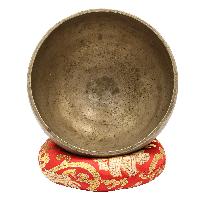 [old], Buddhist [real Antique] Hand Beaten [stand Naga] Singing Bowl, [select Accessories]