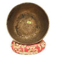 [old], Buddhist [real Antique] Hand Beaten [kopre] Singing Bowl, [select Accessories]