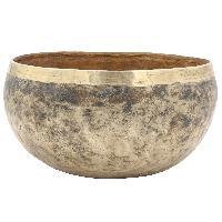 [old], Buddhist [real Antique] Hand Beaten [kopre] Singing Bowl, [select Accessories]