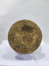 Tibetan Offering Vessel -hlyosar Stupa Box
, With Stone Setting, Imitation Amber