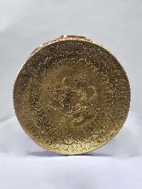 Tibetan Offering Vessel -hlyosar Stupa Box
, With Stone Setting, Imitation Amber