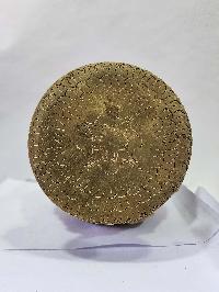 Tibetan Offering Vessel -hlyosar Stupa Box
, With Stone Setting, Imitation Amber