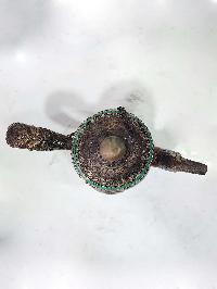 Tibetan Bhumpa- Bhumba Tea Pot, With Stone Setting