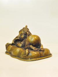 [master Quality] Buddhist Handmade Statue Of Sleeping Ganesh
