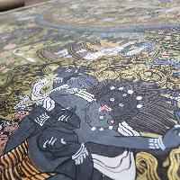 [art From Bhaktapur], Buddhist Handmade Thangka Of Mandala, [hand Painted], [antique], [real Gold]
