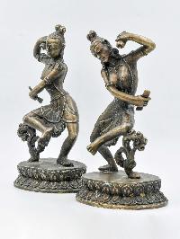 Buddhist Handmade Statues Of [chintamani Lokeshvara] Or Gandarva, [antique], [made In Bronze], [rare Find]