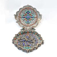 Buddhist Handmade Statue Of Ghau, [mahakala], [stone Setting]