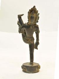 [old] Buddhist Handmade Statue Of Standing Akash Yogini, [antique], Old Stock