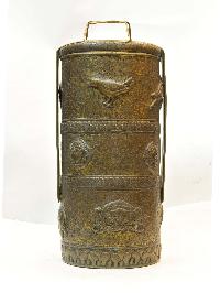 Handmade Lunch Box, With [cheppu] Design, [antique]