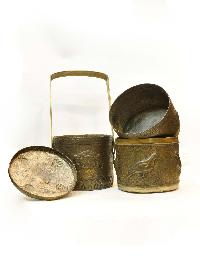 Handmade Lunch Box, With [cheppu] Design, [antique]