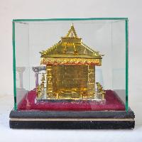 Handmade Traditional Nepali Gift Item Of 
 [kamaladi Ganesh] Temple Replica On Glass