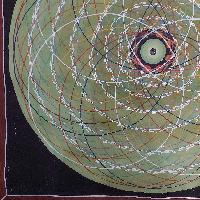 [art From Bhaktapur], Buddhist Handmade Thangka Of Cosmic Mandala, [hand Painted]